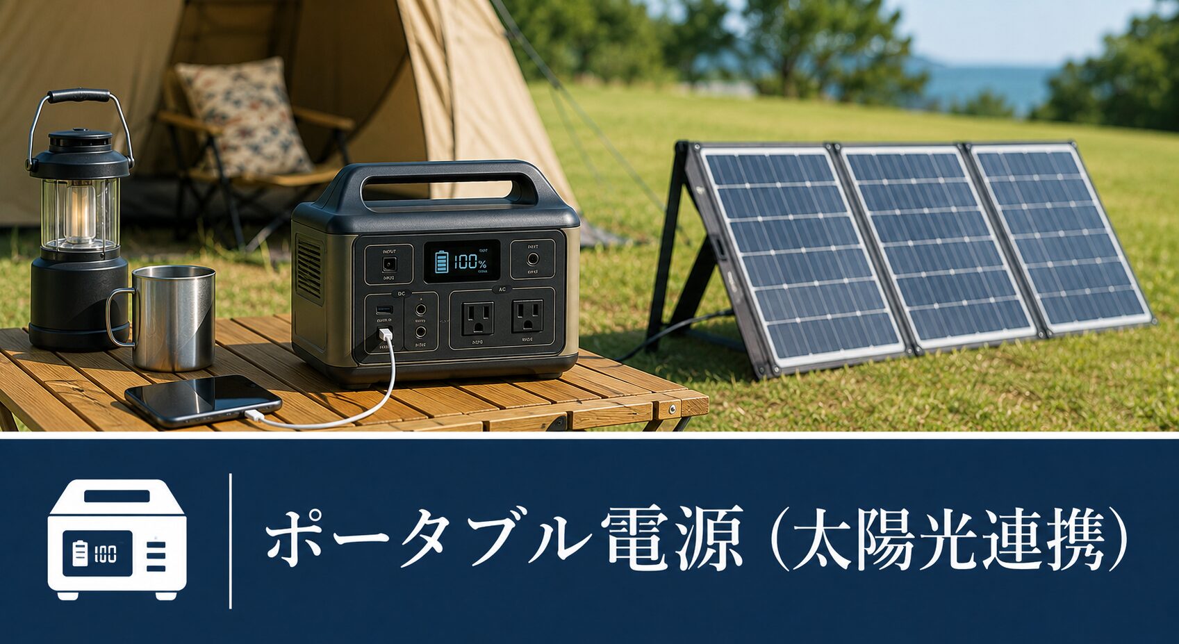 ポータブル電源（太陽光連携）