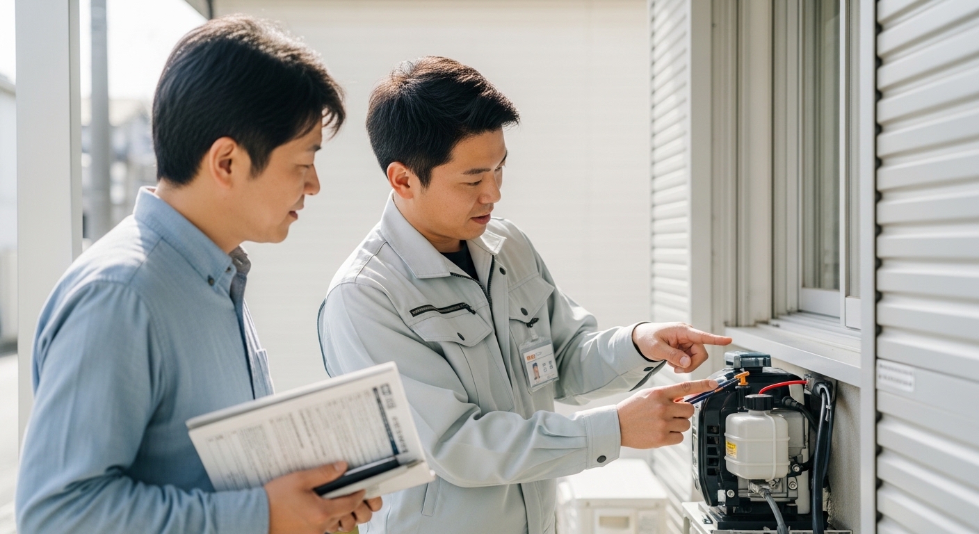 家庭用太陽光発電の機器の注意点を表すイメージ画像