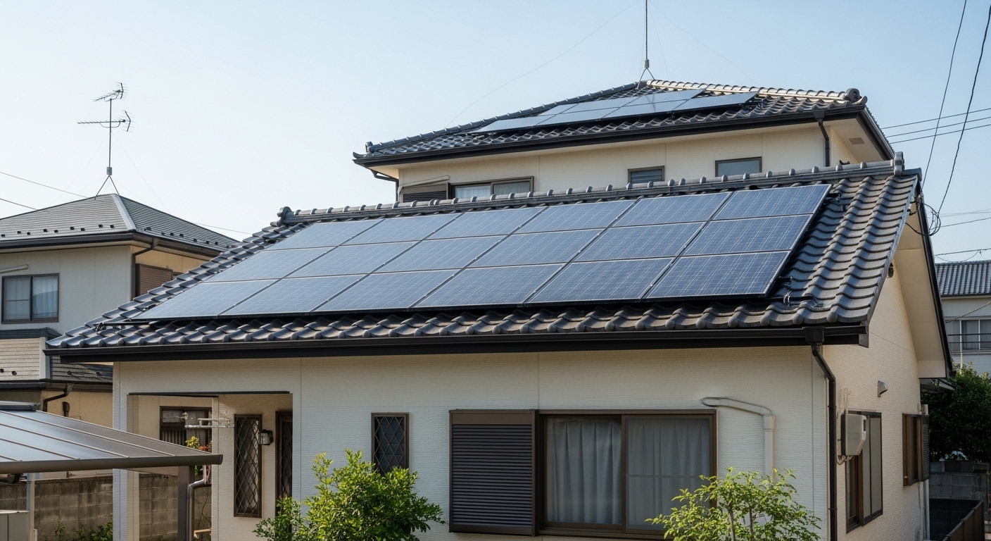 家庭用太陽光発電の施工業者調整を表すイメージ画像