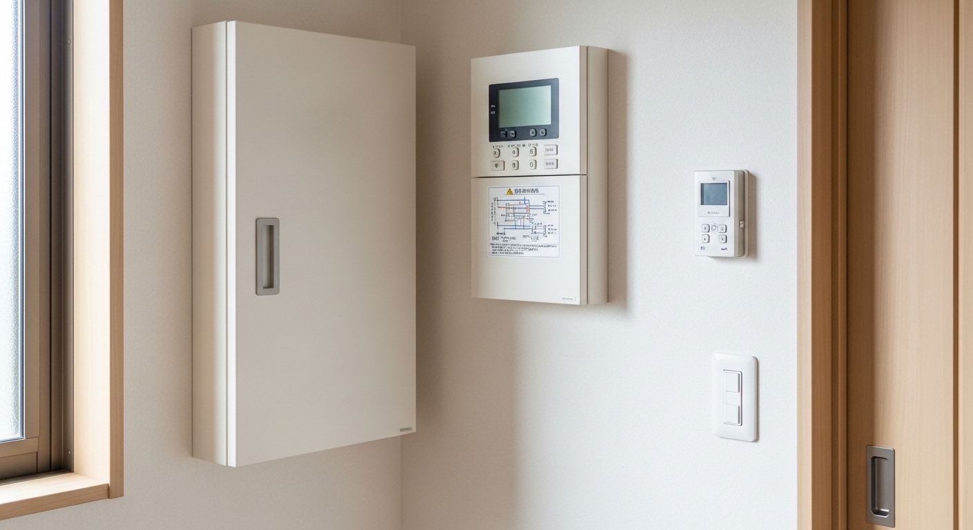 家庭用太陽光発電の家庭用蓄電池確認を表すイメージ画像