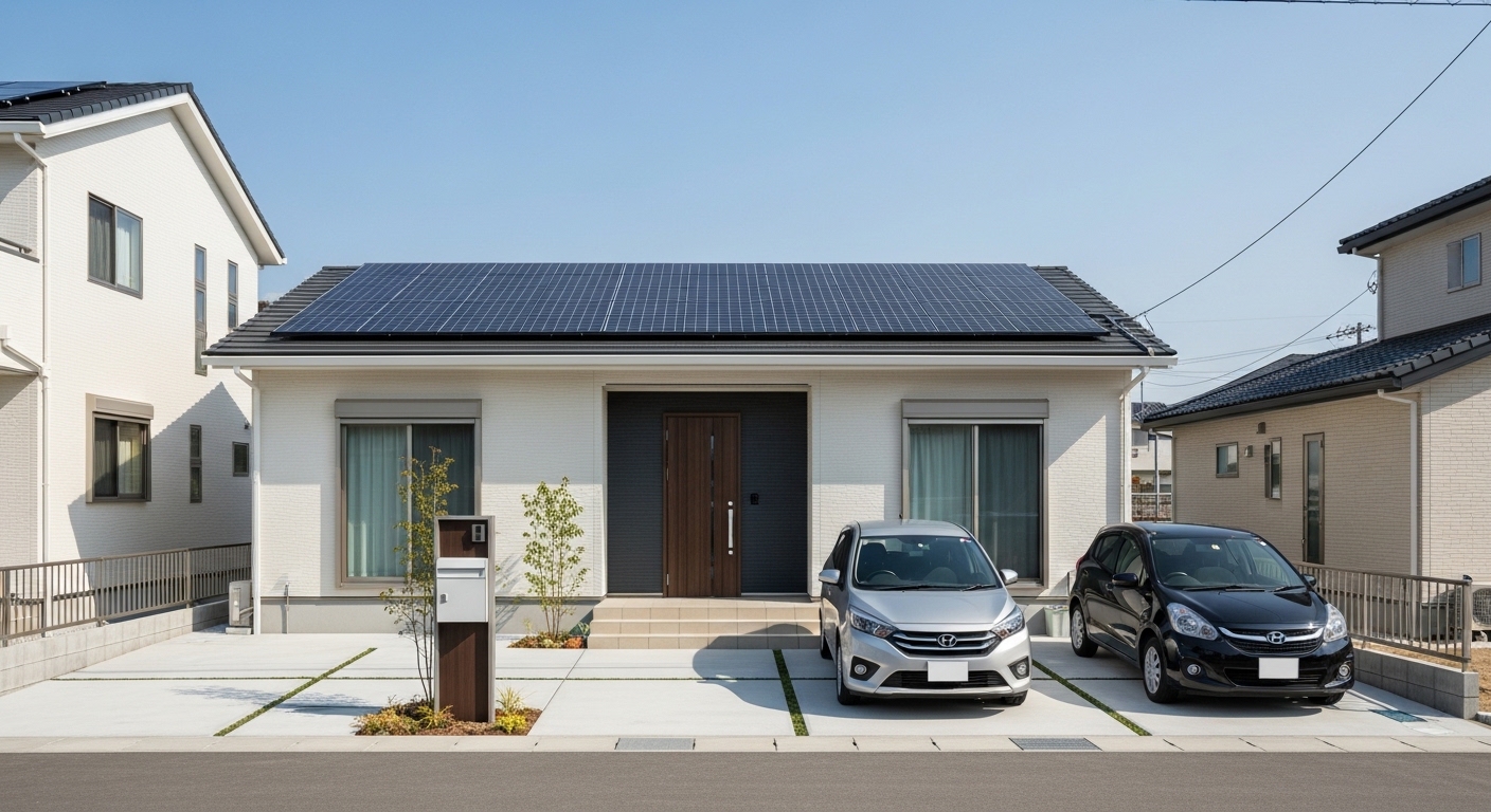 家庭用太陽光発電の売電と料金の比較を表すイメージ画像